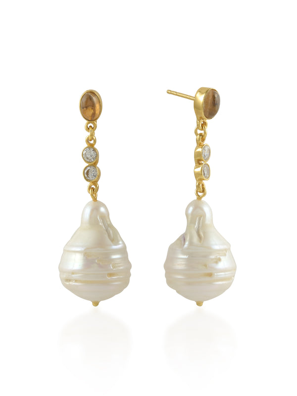 Ischia Earrings - Champagne