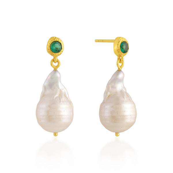Lima Earrings - Emerald